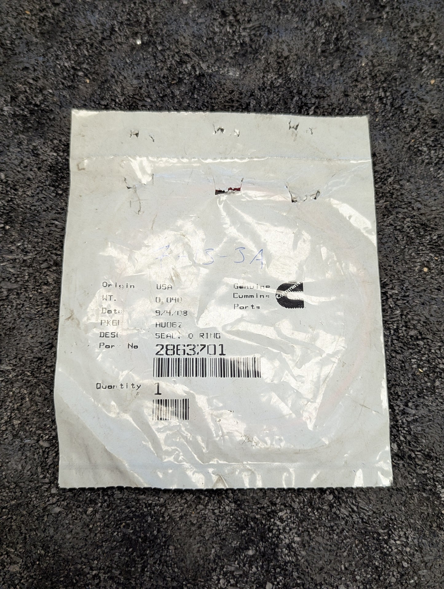 Cummins O Ring Seal 2863701