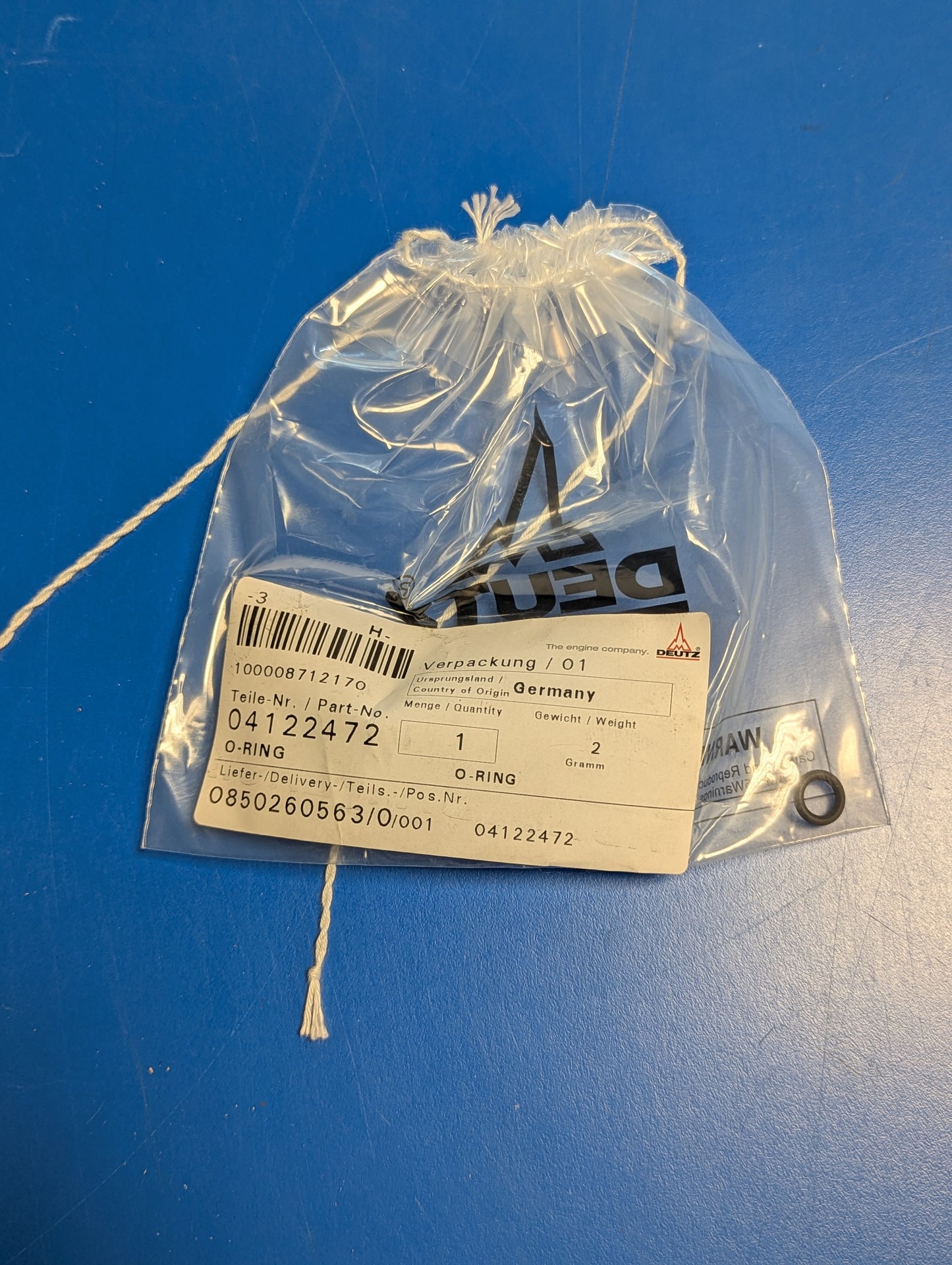 Deutz O Ring 04122472