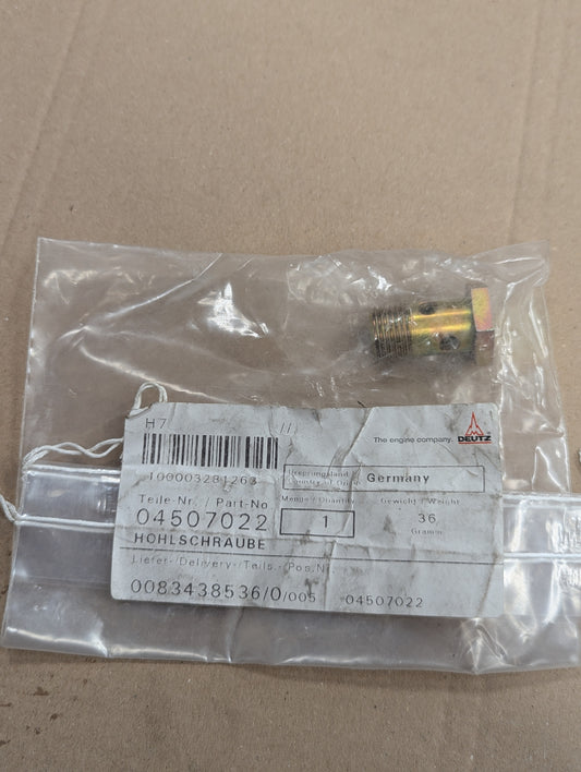 Deutz Hollow Screw 0450-7022