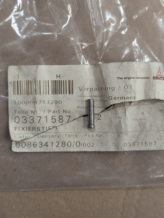 Deutz Locating Pin 0337-1587