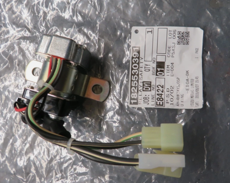 Isuzu 1825530391 24v safety relay 4HK1 6BB1 6WG1 6UZ1 6HK1 NIKKO